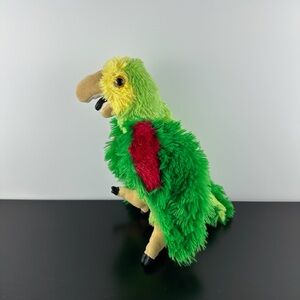 Folkmanis Puppets Amazon Parrot Hand Puppet 12” Green Yellow Red Plush Stuffed